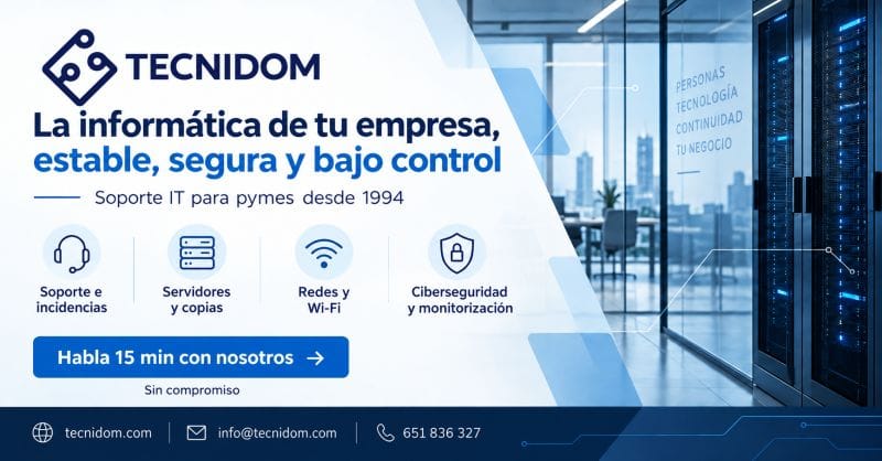 La informática de tu empresa estable segura y bajo control